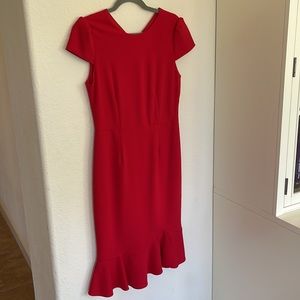 Betsey Johnson size 8 red cocktail/party dress, stretch material, lined